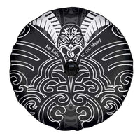 Kia Kaha Te Reo Maori Spare Tire Cover Aotearoa Hei Tiki With Hongi LT14 - Polynesian Pride