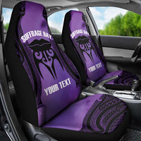 Personalised New Zealand Suffrage Day Car Seat Cover Maori Tattoo Galaxy Vibe - Polynesian Pride
