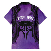 Personalised New Zealand Suffrage Day Family Matching Puletasi and Hawaiian Shirt Maori Tattoo Galaxy Vibe LT14 - Polynesian Pride