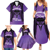 Personalised New Zealand Suffrage Day Family Matching Summer Maxi Dress and Hawaiian Shirt Maori Tattoo Galaxy Vibe LT14 - Polynesian Pride