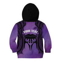 Personalised New Zealand Suffrage Day Kid Hoodie Maori Tattoo Galaxy Vibe LT14 - Polynesian Pride