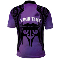 Personalised New Zealand Suffrage Day Polo Shirt Maori Tattoo Galaxy Vibe LT14 - Polynesian Pride