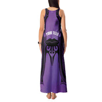 Personalised New Zealand Suffrage Day Tank Maxi Dress Maori Tattoo Galaxy Vibe LT14 - Polynesian Pride