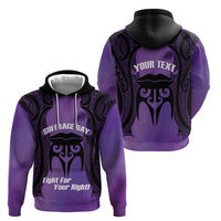 Personalised New Zealand Suffrage Day Zip Hoodie Maori Tattoo Galaxy Vibe LT14 - Polynesian Pride