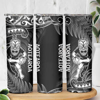 New Zealand Silver Fern Rugby Skinny Tumbler All Black Koru Maori LT14 - Polynesian Pride