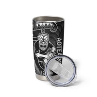 New Zealand Silver Fern Rugby Tumbler Cup All Black Koru Maori LT14 - Polynesian Pride