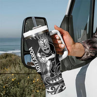 New Zealand Silver Fern Rugby Tumbler With Handle All Black Koru Maori LT14 - Polynesian Pride