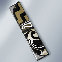 Aotearoa Waikato Tainui Auto Sun Shade Maori Iwi Poutama Puhoro Tattoo LT14 - Polynesian Pride