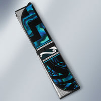 Aotearoa Ngati Kahungunu Auto Sun Shade Maori Iwi Poutama Puhoro Tattoo LT14 - Polynesian Pride