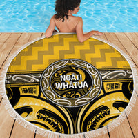 Aotearoa Ngati Whatua Beach Blanket Maori Iwi Poutama Puhoro Tattoo LT14 - Polynesian Pride