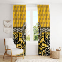 Aotearoa Ngati Whatua Window Curtain Maori Iwi Poutama Puhoro Tattoo LT14 - Polynesian Pride
