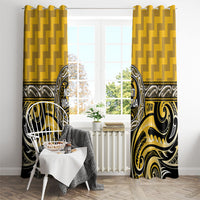 Aotearoa Ngati Whatua Window Curtain Maori Iwi Poutama Puhoro Tattoo LT14 - Polynesian Pride