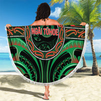 Aotearoa Ngai Tuhoe Beach Blanket Maori Iwi Poutama Puhoro Tattoo LT14 - Polynesian Pride