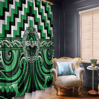 Aotearoa Ngai Tahu Window Curtain Maori Iwi Poutama Puhoro Tattoo LT14 - Polynesian Pride