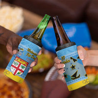 Malampa Fiji Day 4 in 1 Can Cooler Tumbler 10 October Fijian Tapa Flag Style LT14 - Polynesian Pride