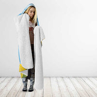 Personalised Malampa Fiji Day Hooded Blanket 10 October Fijian Tapa Flag Style LT14 - Polynesian Pride