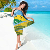 Personalised Malampa Fiji Day Sarong 10 October Fijian Tapa Flag Style LT14 - Polynesian Pride