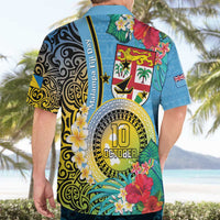 Vanuatu Malampa Fiji Day Hawaiian Shirt Happy 10 October With Maps Tropical Flowers LT14 - Polynesian Pride