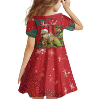 Personalised New Zealand Kakapo Christmas Family Matching Off Shoulder Short Dress and Hawaiian Shirt Meri Kirihimete Silver Fern Mix Pohutukawa LT14 - Polynesian Pride