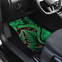 New Zealand Gecko Christmas Car Mats Meri Kirihimete Paua Shell Mix Pohutukawa LT14 - Polynesian Pride