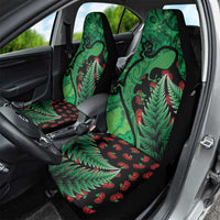 New Zealand Gecko Christmas Car Seat Cover Meri Kirihimete Paua Shell Mix Pohutukawa LT14 - Polynesian Pride