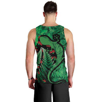 New Zealand Gecko Christmas Men Tank Top Meri Kirihimete Paua Shell Mix Pohutukawa LT14 - Polynesian Pride