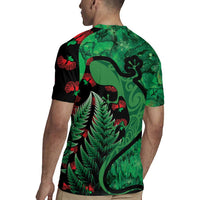 New Zealand Gecko Christmas Rugby Jersey Meri Kirihimete Paua Shell Mix Pohutukawa LT14 - Polynesian Pride