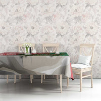 Personalised New Zealand Tuatara Christmas Tablecloth Meri Kirihimete Aotearoa Maori Mix Pohutukawa LT14 - Polynesian Pride