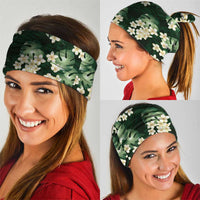 Green Tropical Hawaii Neck Gaiter Seamless Monstera Plumeria Hawaiian Pattern - Polynesian Pride