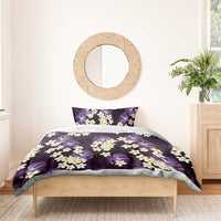 Purple Tropical Hawaii Bedding Set Seamless Monstera Plumeria Hawaiian Pattern LT14 - Polynesian Pride
