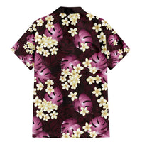 Pink Tropical Hawaii Family Matching Mermaid Dress and Hawaiian Shirt Seamless Monstera Plumeria Hawaiian Pattern LT14 - Polynesian Pride