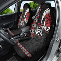 Aotearoa Toitu Te Tiriti Car Seat Cover Honour The Treaty Maori Haka LT14 - Polynesian Pride