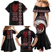 Aotearoa Toitu Te Tiriti Family Matching Mermaid Dress and Hawaiian Shirt Honour The Treaty Maori Haka LT14 - Polynesian Pride