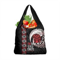 Aotearoa Toitu Te Tiriti Grocery Bag Honour The Treaty Maori Haka LT14 1-pack One Size Black - Polynesian Pride