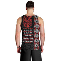 Aotearoa Toitu Te Tiriti Men Tank Top Honour The Treaty Maori Haka LT14 - Polynesian Pride