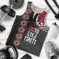 Aotearoa Toitu Te Tiriti Men Tank Top Honour The Treaty Maori Haka LT14 - Polynesian Pride