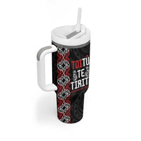 Aotearoa Toitu Te Tiriti Tumbler With Handle Honour The Treaty Maori Haka LT14 - Polynesian Pride