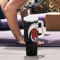 Aotearoa Toitu Te Tiriti Tumbler With Handle Honour The Treaty Maori Haka LT14 - Polynesian Pride