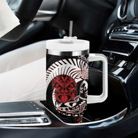 Aotearoa Toitu Te Tiriti Tumbler With Handle Honour The Treaty Maori Haka LT14 - Polynesian Pride