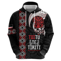 Aotearoa Toitu Te Tiriti Zip Hoodie Honour The Treaty Maori Haka LT14 - Polynesian Pride