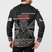 Aotearoa Toitu Te Tiriti Button Sweatshirt Stand Together! Stand Stronger! - NZ Tiki