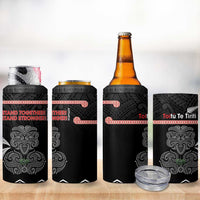 Aotearoa Toitu Te Tiriti 4 in 1 Can Cooler Tumbler Stand Together! Stand Stronger! - NZ Tiki LT14 - Polynesian Pride