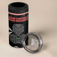 Aotearoa Toitu Te Tiriti 4 in 1 Can Cooler Tumbler Stand Together! Stand Stronger! - NZ Tiki LT14 - Polynesian Pride