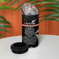 Aotearoa Toitu Te Tiriti 4 in 1 Can Cooler Tumbler Stand Together! Stand Stronger! - NZ Tiki LT14 - Polynesian Pride