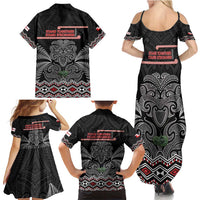 Aotearoa Toitu Te Tiriti Family Matching Summer Maxi Dress and Hawaiian Shirt Stand Together! Stand Stronger! - NZ Tiki LT14 - Polynesian Pride