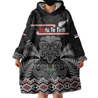 Aotearoa Toitu Te Tiriti Wearable Blanket Hoodie Stand Together! Stand Stronger! - NZ Tiki LT14 - Polynesian Pride
