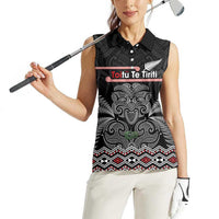 Aotearoa Toitu Te Tiriti Women Sleeveless Polo Shirt Stand Together! Stand Stronger! - NZ Tiki LT14 - Polynesian Pride