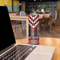 Red Taniko Aotearoa Skinny Tumbler Niho Taniwha Mix Poutama LT14