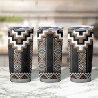 Brown Taniko Aotearoa Tumbler Cup Niho Taniwha Mix Poutama LT14