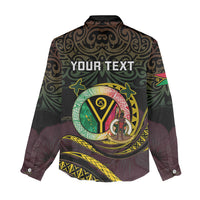 Personalised Vanuatu Women Casual Shirt Yumi 45th Hapi Independens Dei - Black Version LT14